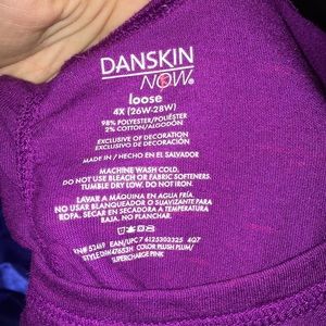 Purple danskin now T-shirt